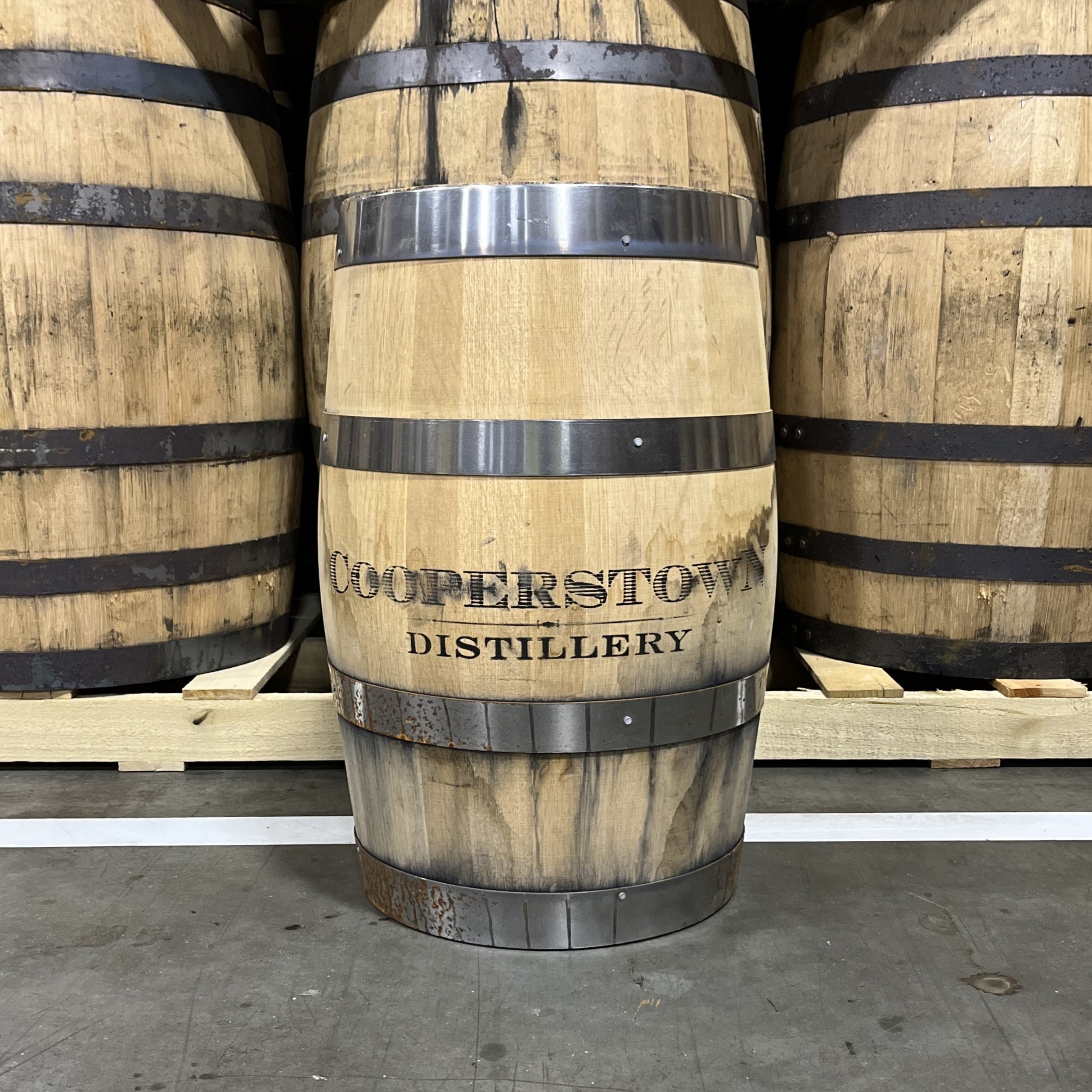 16 Gallon Cooperstown Distillery Whiskey Barrel - Fresh Dumped, Once Used