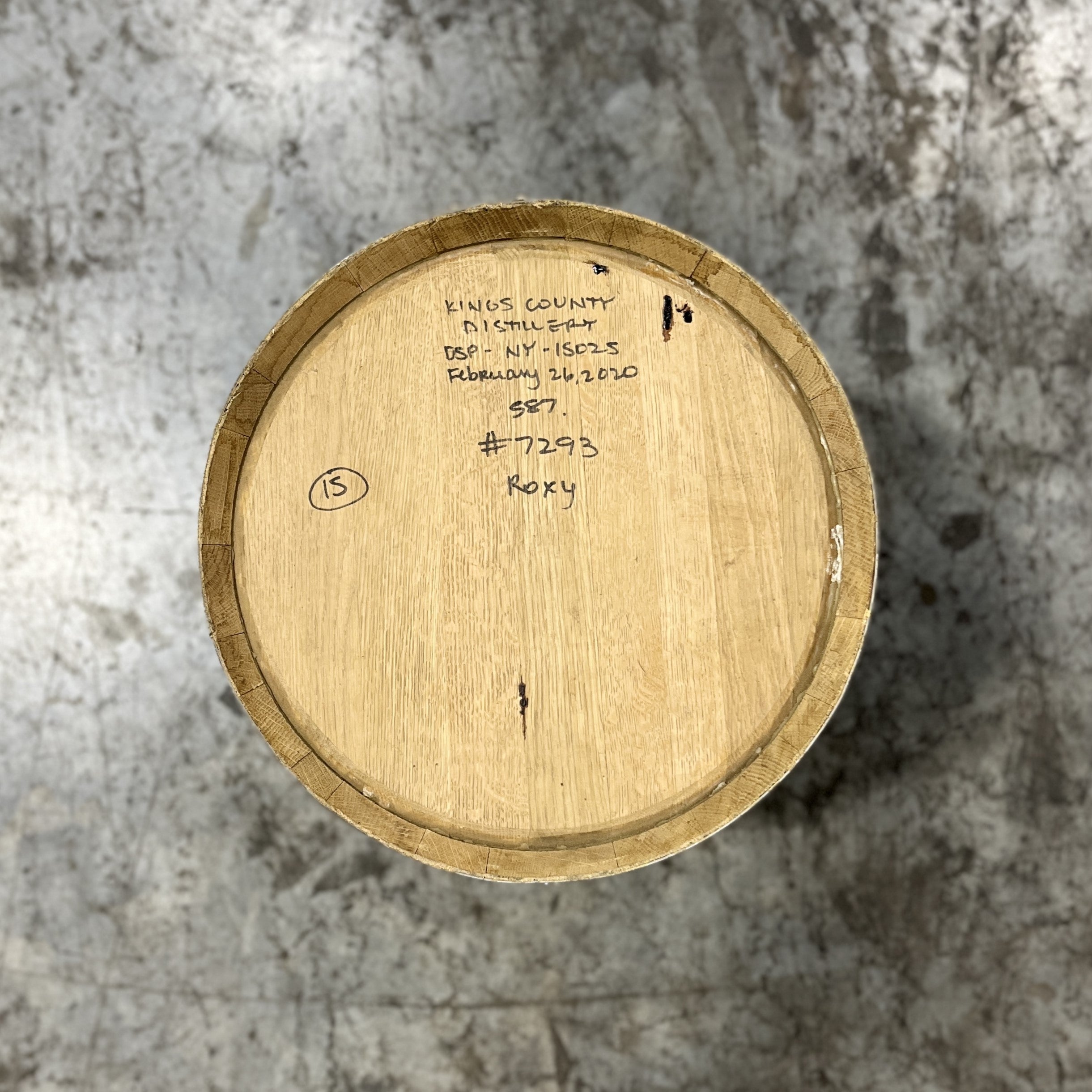 15 Gallon Kings County Bourbon Barrel - Fresh Dumped, Once Used