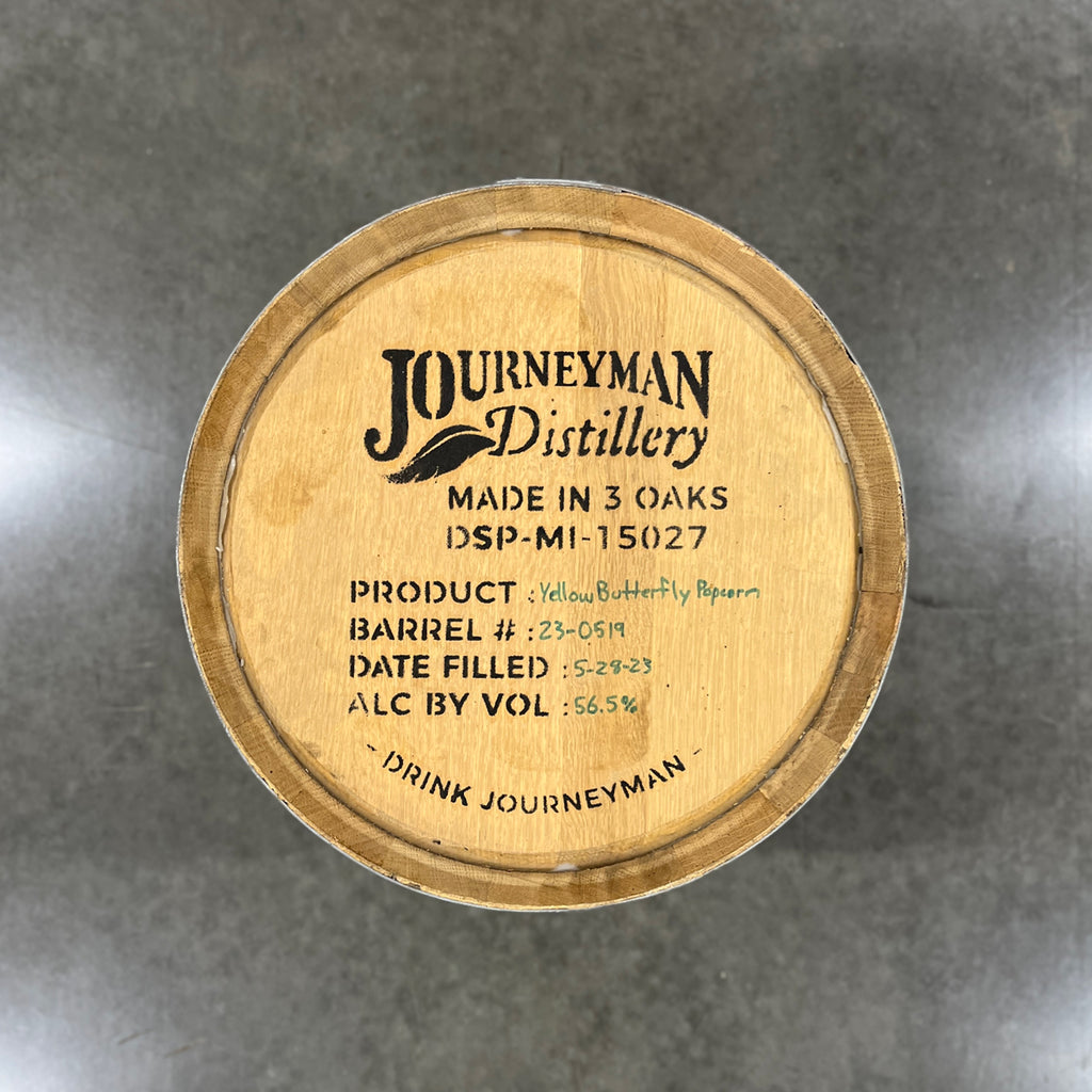 15 Gallon Journeyman Popcorn Bourbon Barrel - Fresh Dumped, Once Used