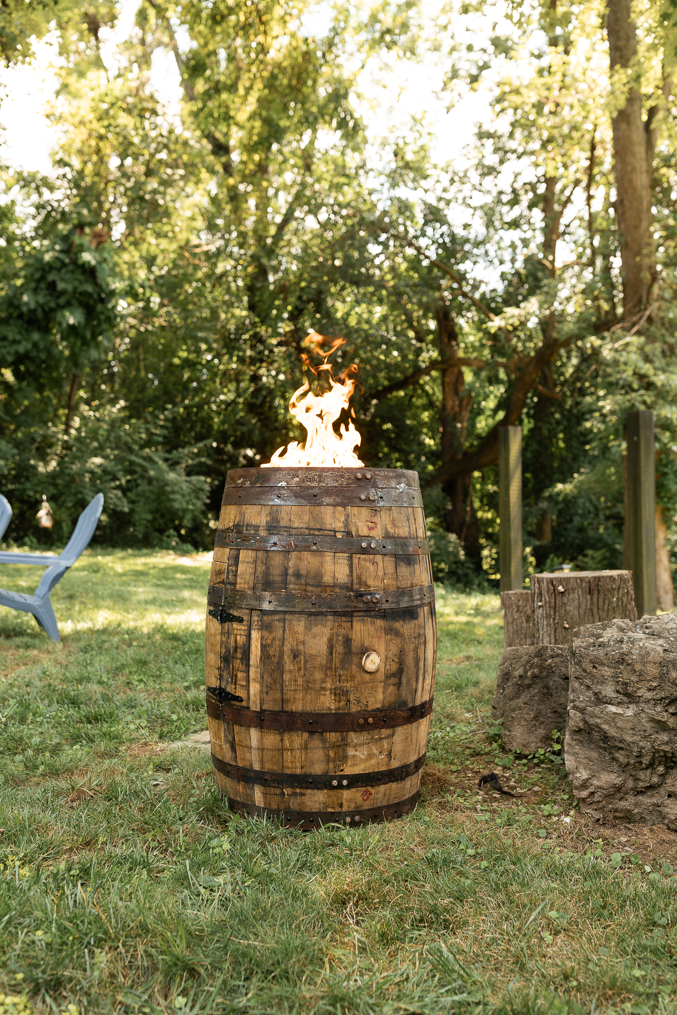 Bourbon Barrel Fire Pit