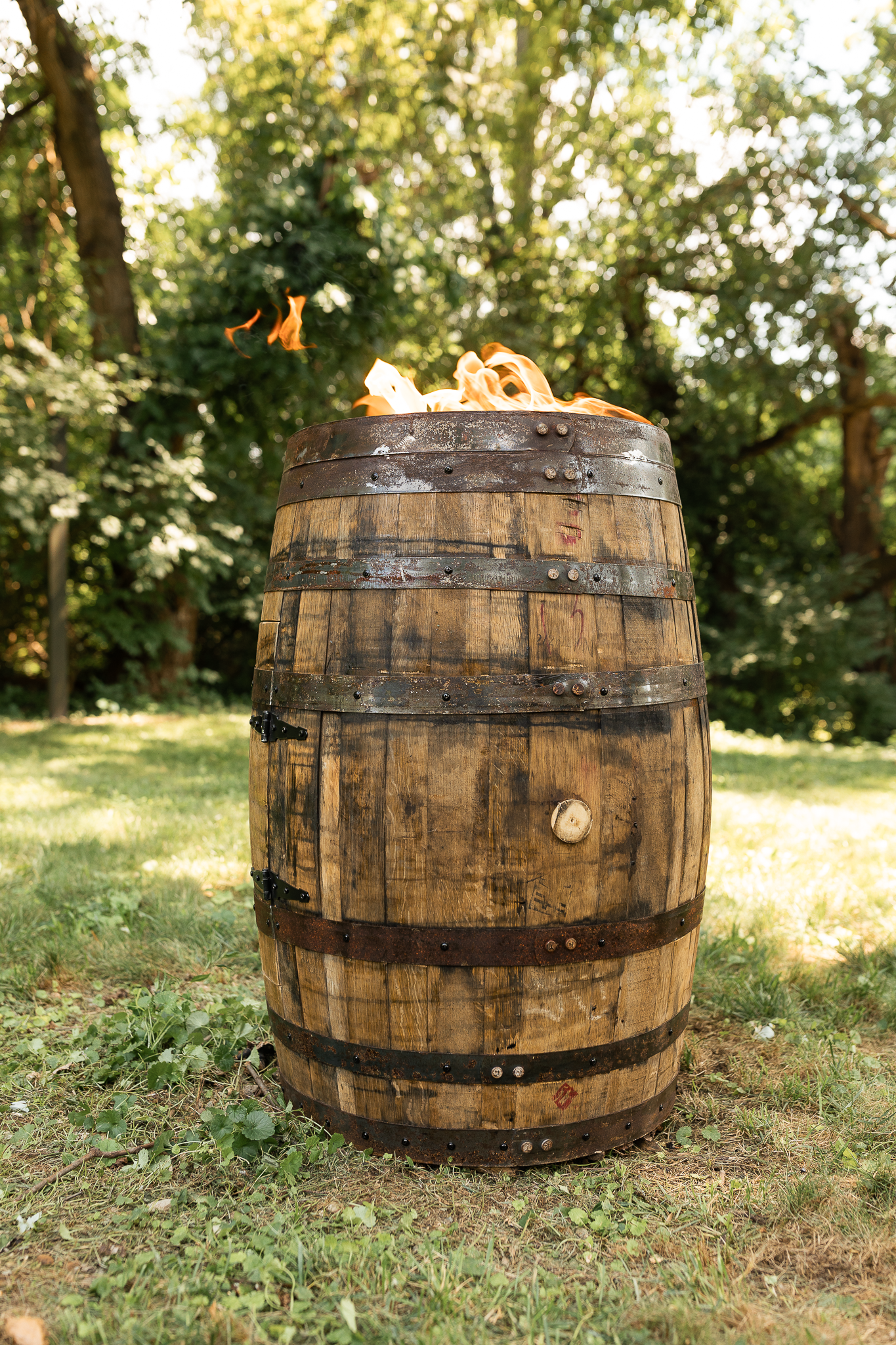 Bourbon Barrel Fire Pit