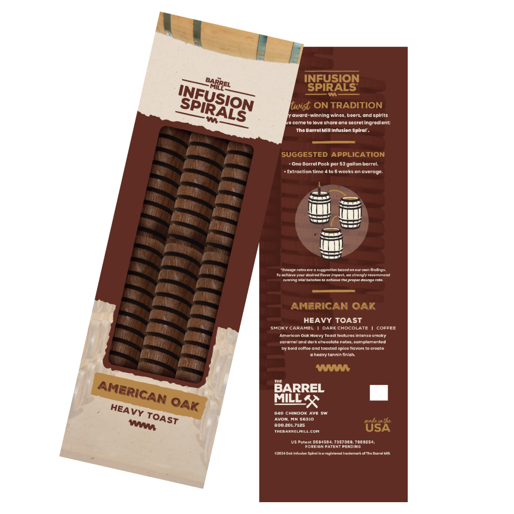 Barrel Pack - American Oak Spirals, Medium Toast