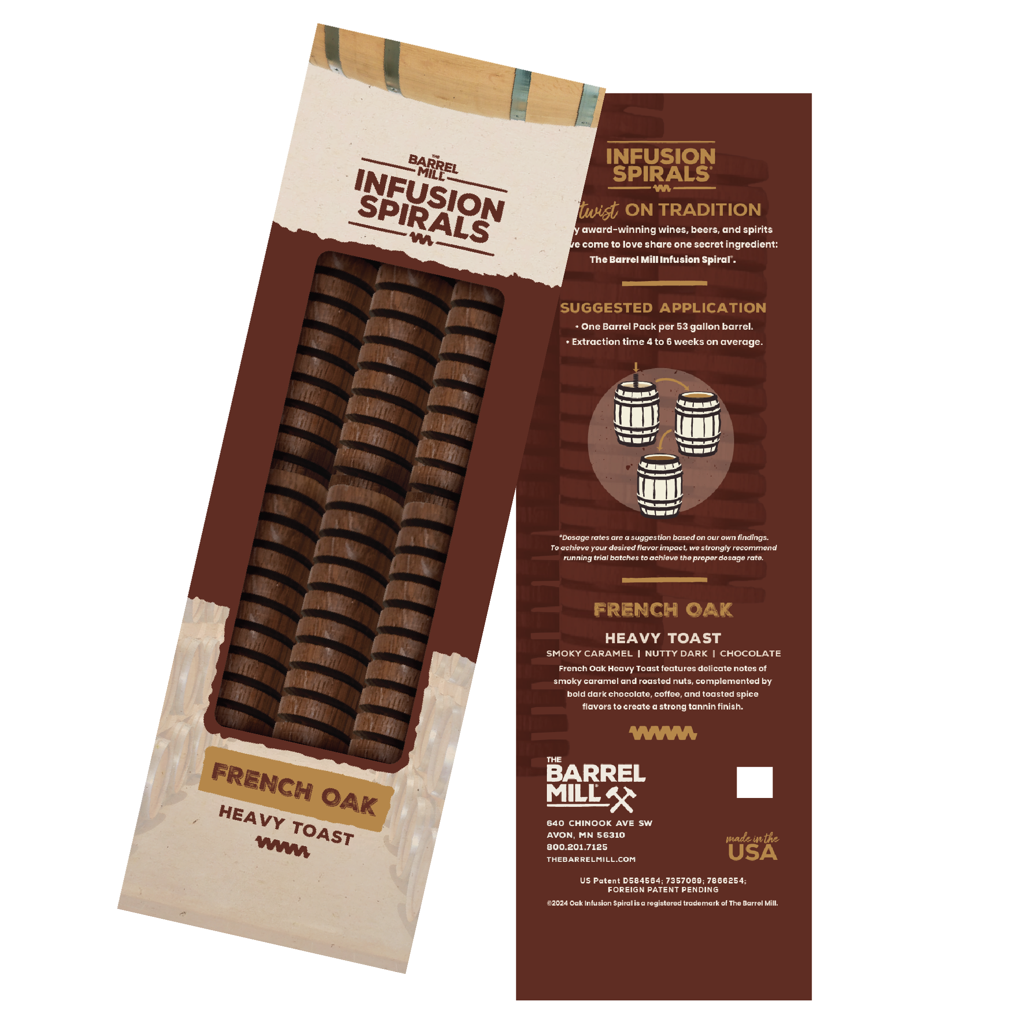 Barrel Pack - French Oak Spirals, Medium Plus Toast