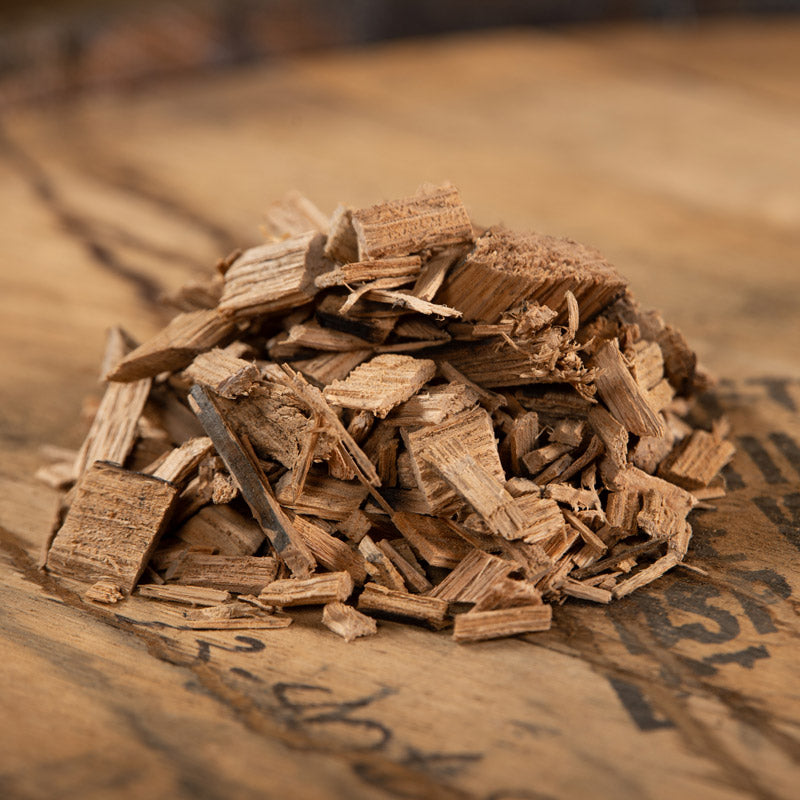 Stack of Rum Barrel BBQ Smoking Wood Chips