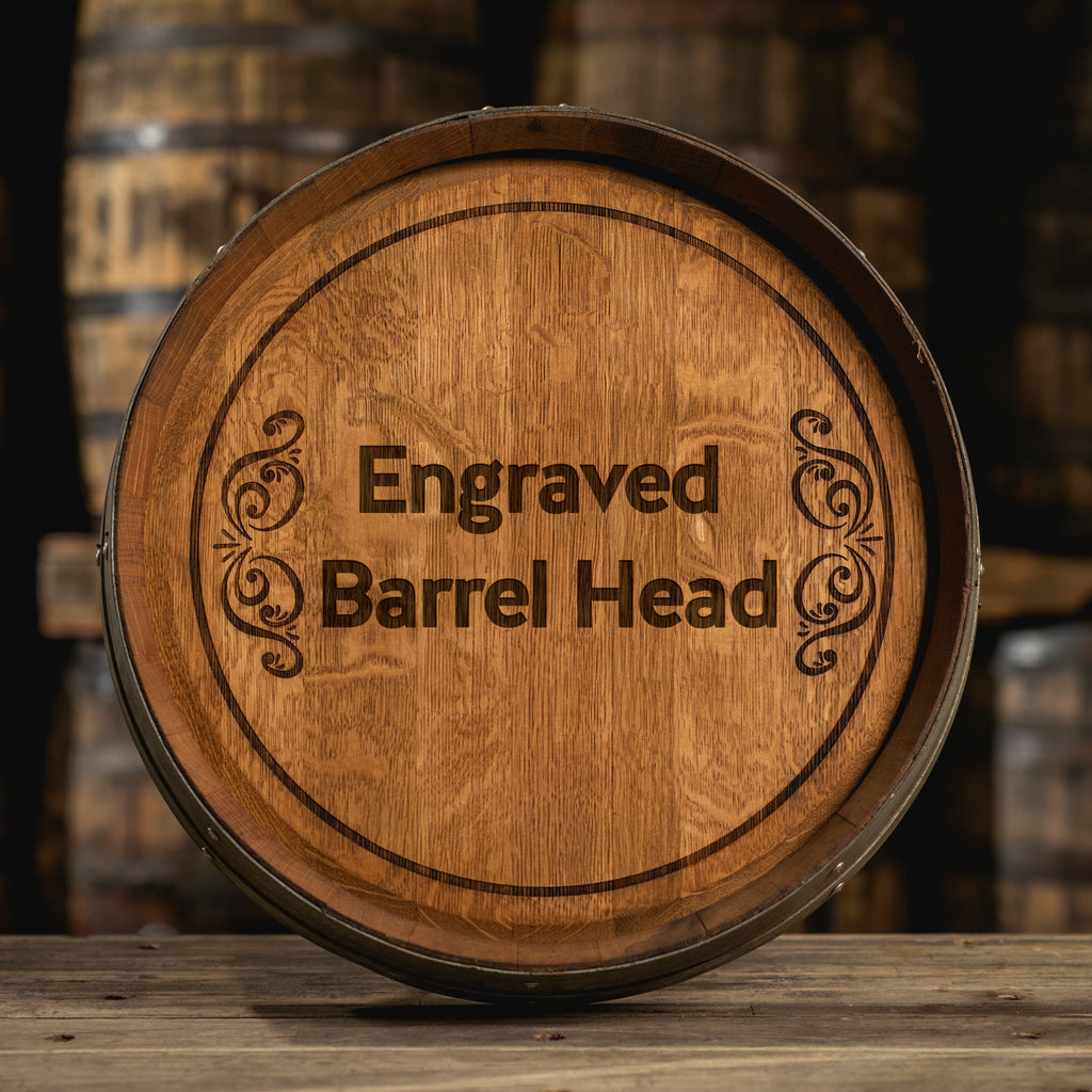 Personalized Whiskey Barrel Head