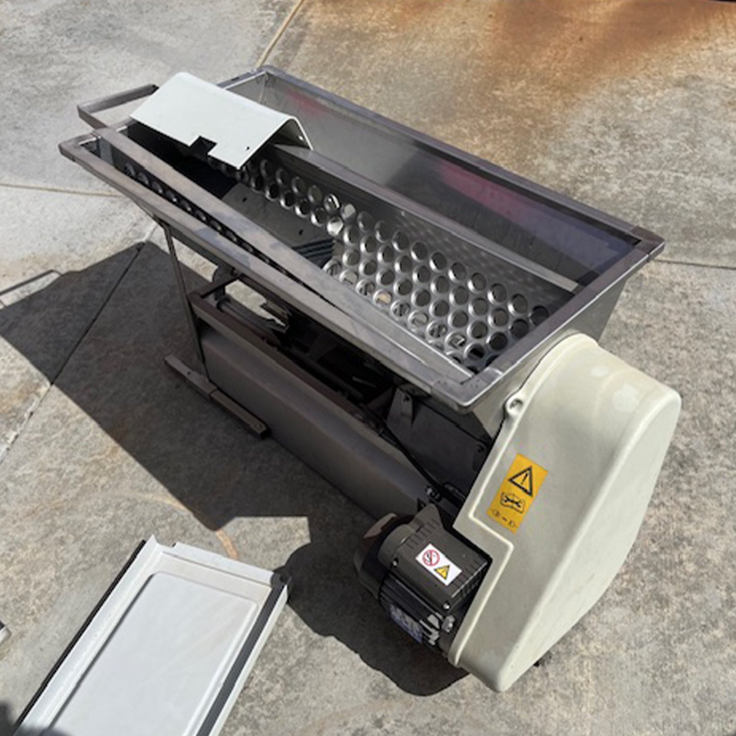 Enotecnica Pillan “Rondinella” Motorized Grape Crusher-Destemmer w/ Rubber Rollers - Used