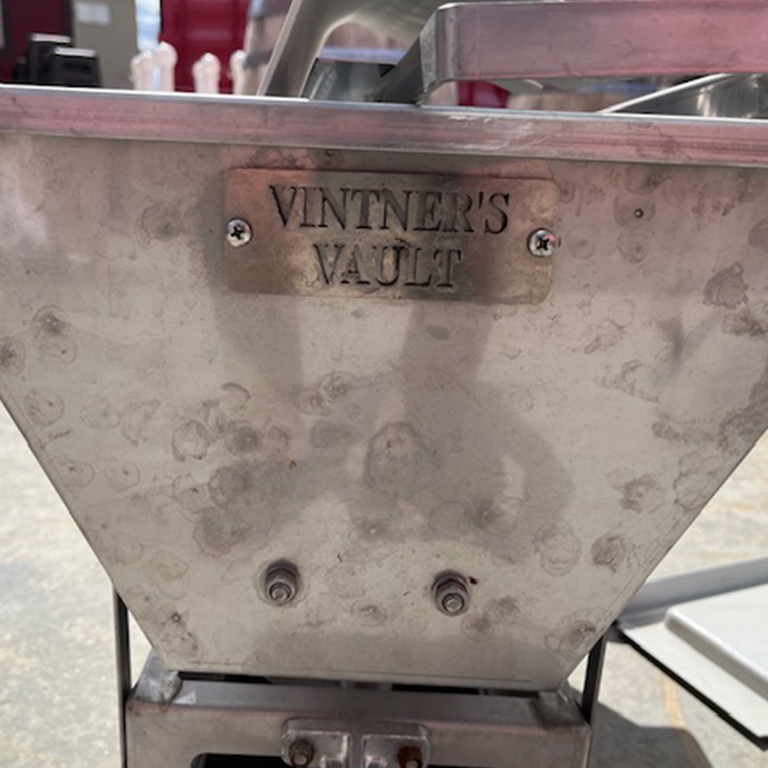 Enotecnica Pillan “Rondinella” Motorized Grape Crusher-Destemmer w/ Rubber Rollers - Used