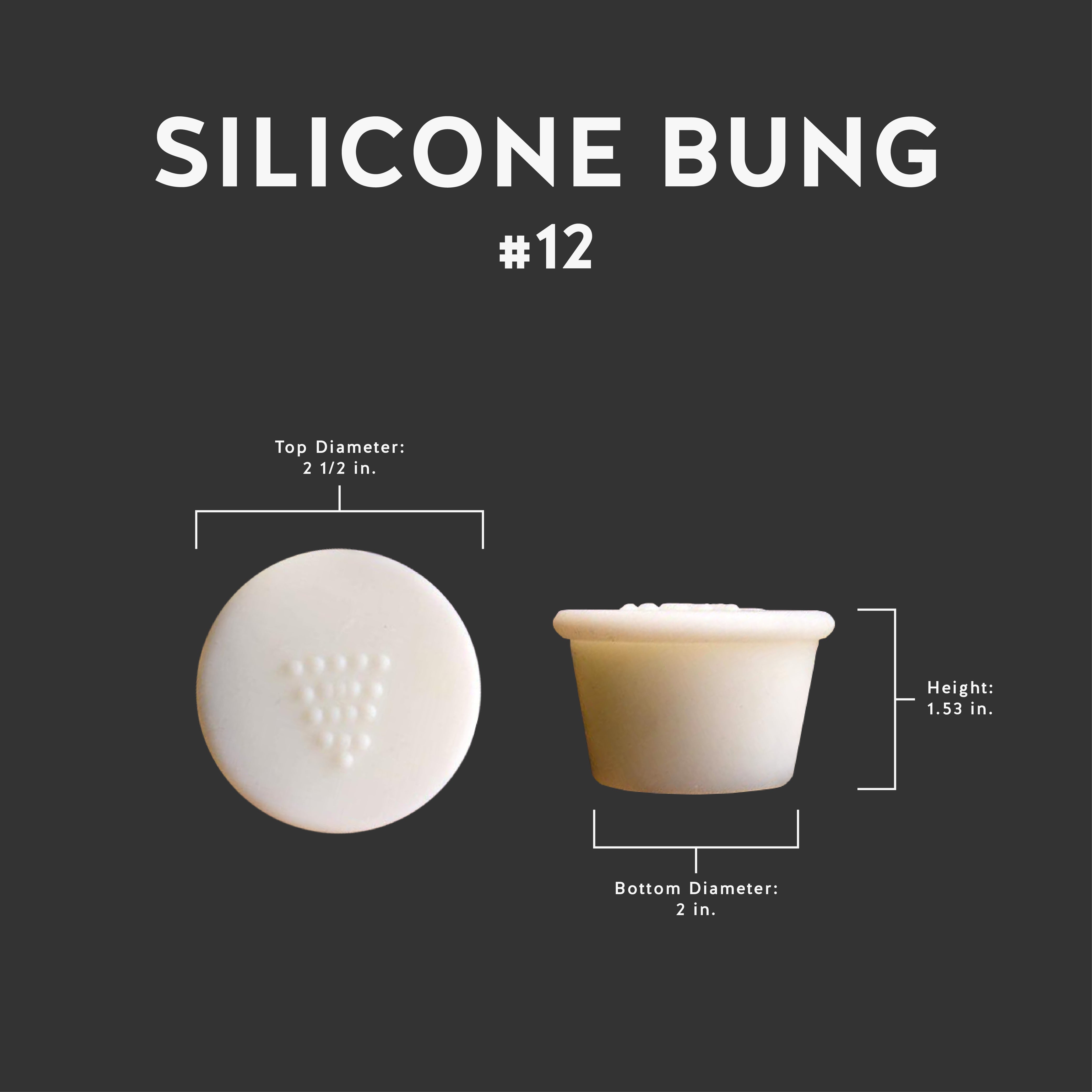 Standard Silicone Bung #12