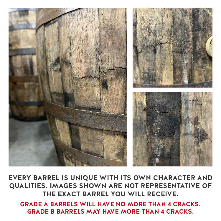 Furniture / Decoration Grade Whiskey Barrel - Grade A