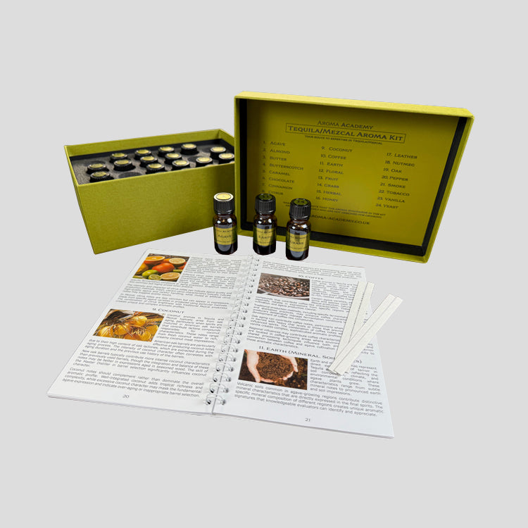 Tequila/Mezcal Aroma Masterclass Kit - 24 Signature Aromas + Training Guide