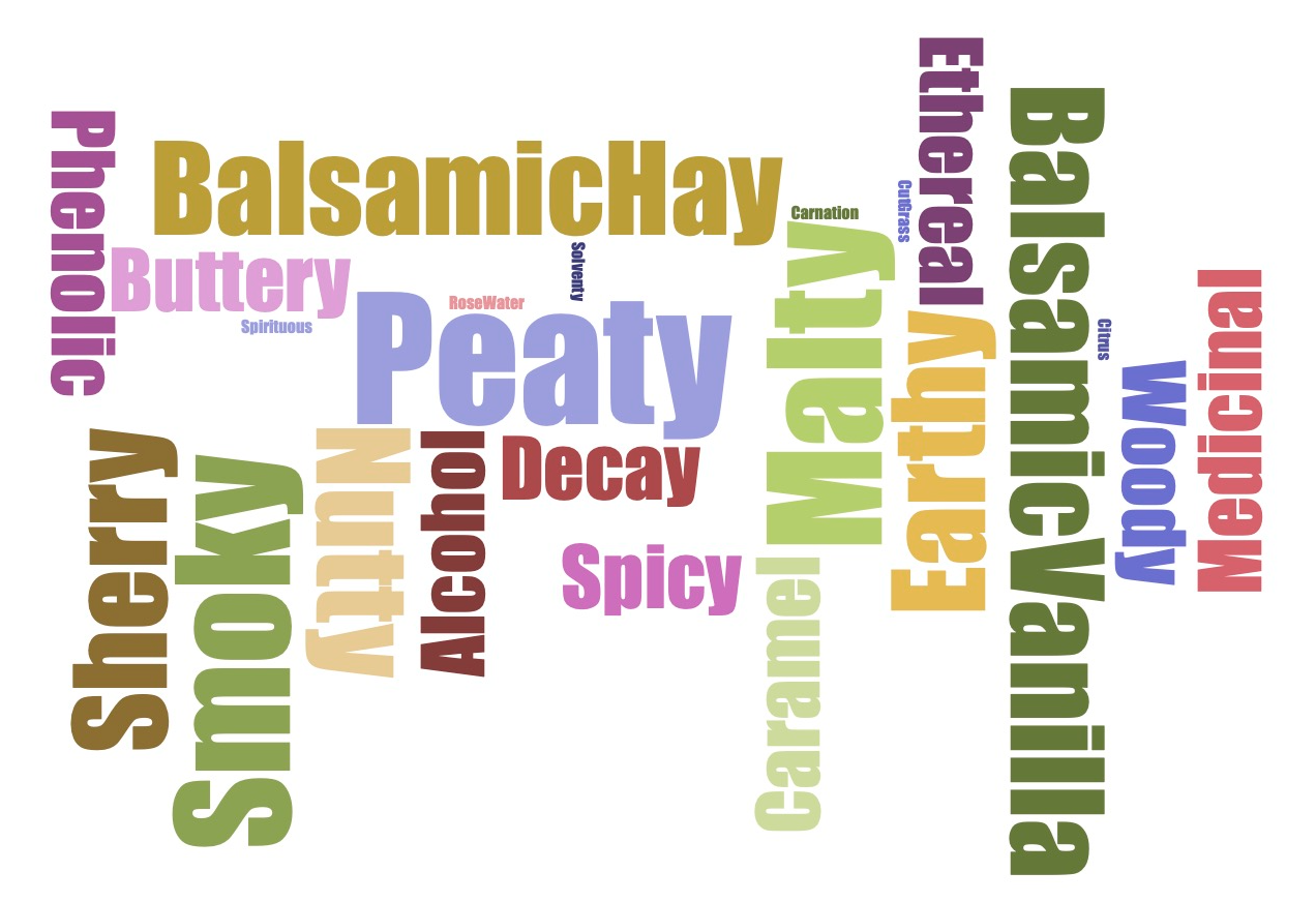 Whiskey Aroma Recognition Training Kit - 24 Signature Aromas of Scotch and Irish Whiskey
