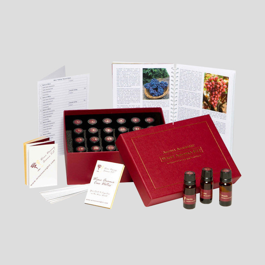 Wine Aroma Recognition Training Kit - 24 Signature Aromas in Reds and Whites
