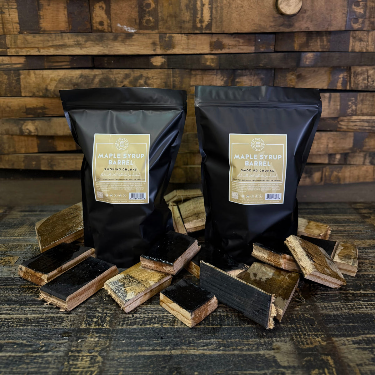 Barrel BBQ Smoking Wood Chunks 2-Pack