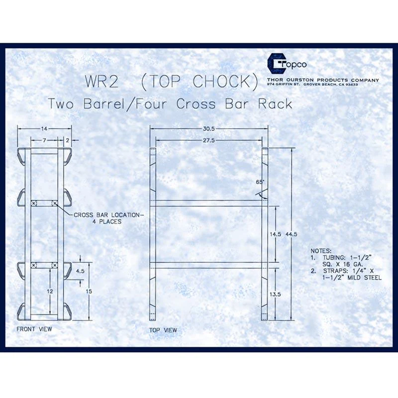 Ginamit na 53-60 Gallon 2-Barrel Steel Racks (7\)Ginamit na 53-60 Gallon 2-Barrel Steel Racks (7\)  