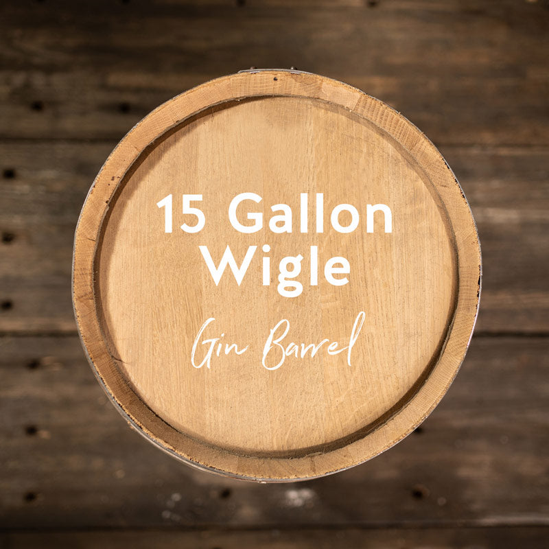 15 Gallon Wigle Gin Barrel - Fresh Dumped, Once Used