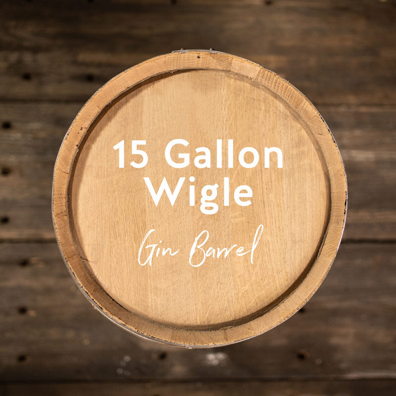 
                  
                    15 Gallon Wigle Gin Barrel - Fresh Dumped, Once Used
                  
                
