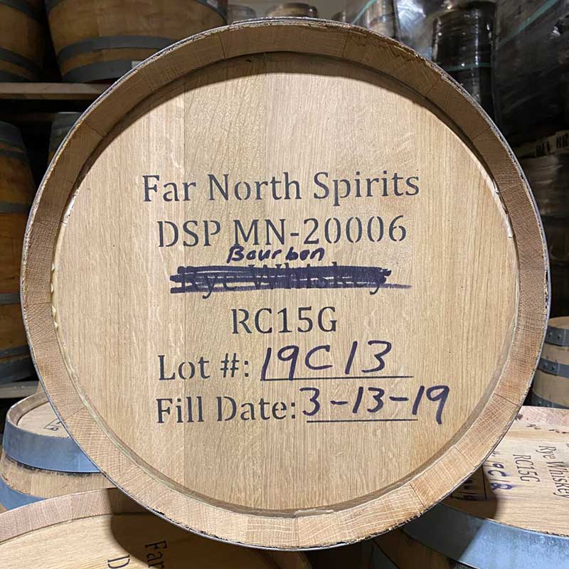 15 Gallon Far North Bourbon Barrel - Fresh Dumped, Once Used