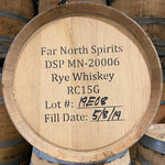15 Gallon Far North Rye Whiskey Barrel - Fresh Dumped, Once Used