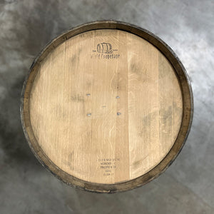 
                  
                    Head of a used Cognac Cask with World Cooperage markings on the head
                  
                
