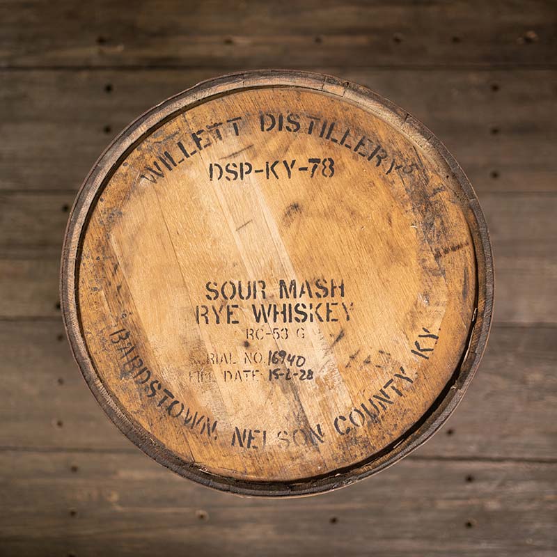 
                  
                    6+ Year Willett Rye Whiskey Barrel - Fresh Dumped, Once Used with distillery markings
                  
                