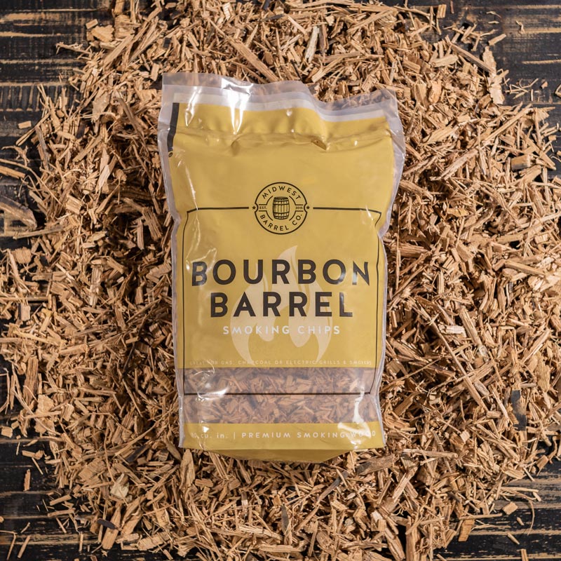 Midwest Barrel Company Genuine Bourbon Barrel BBQ Smoking Wood Chips