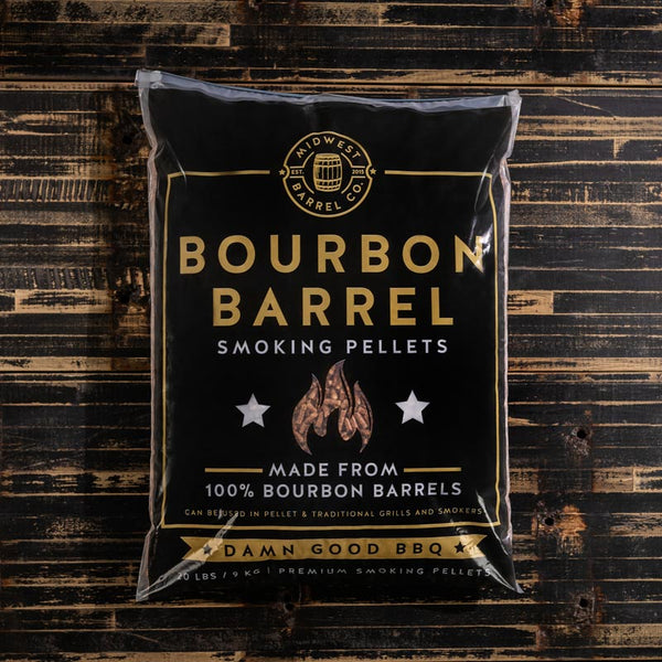 Midwest Barrel Company Genuine Bourbon Barrel BBQ Smoking Wood Chips