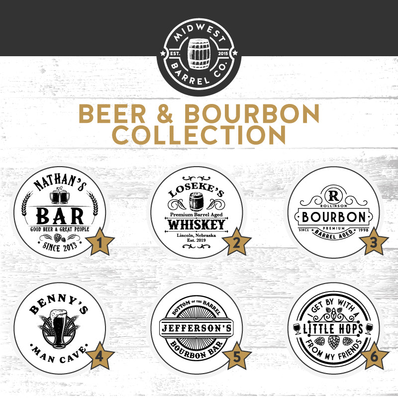 
                  
                    Beer & Bourbon design collection options
                  
                