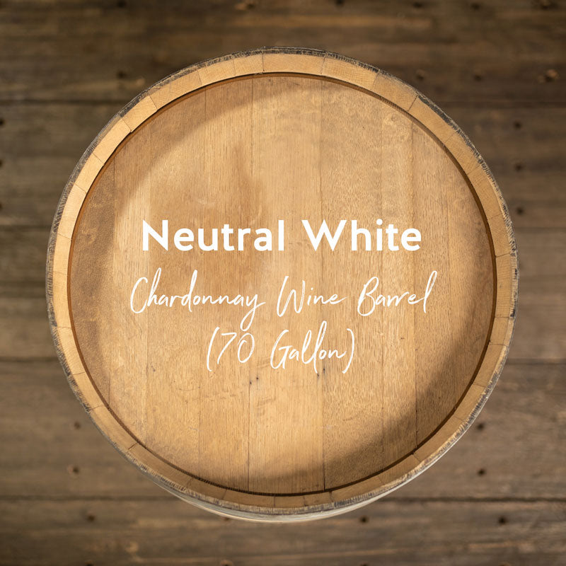 Neutral White Chardonnay Wine Barrel (70 GALLON)