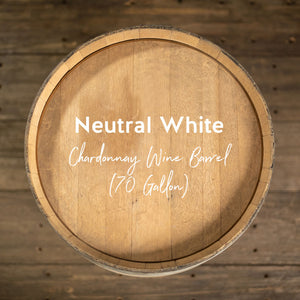 
                  
                    Neutral White Chardonnay Wine Barrel (70 GALLON)
                  
                