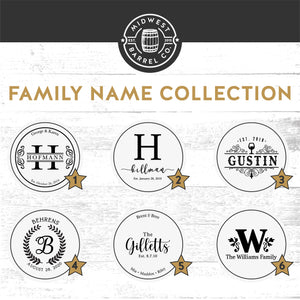 
                  
                    Family Name Collection engraved whiskey and wine barrel options
                  
                