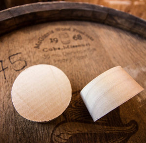 
                  
                    two wooden bungs 1 5/16 inch on a barrel 
                  
                