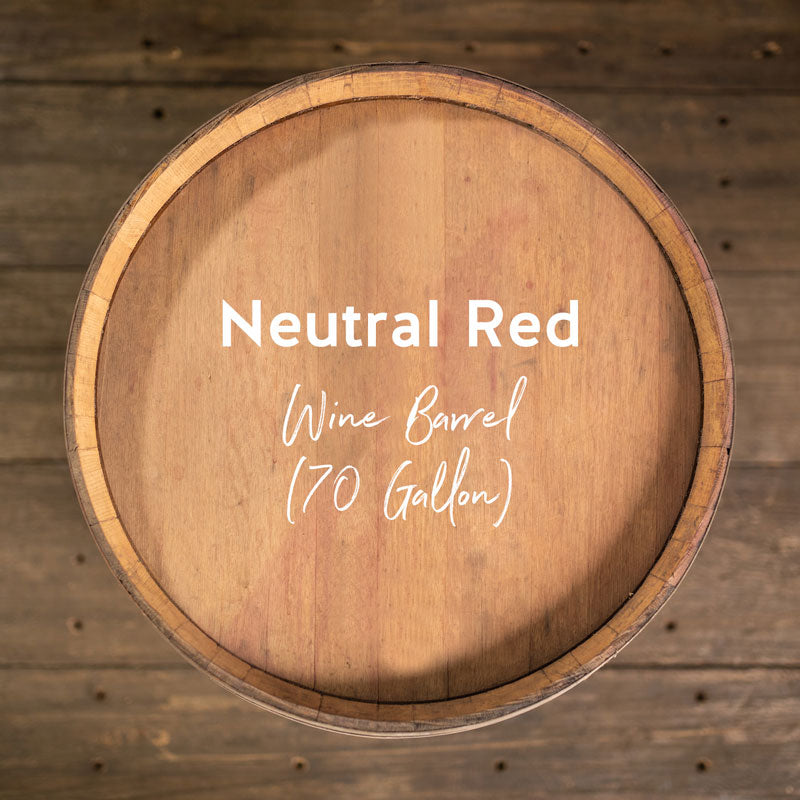 Neutral Red Wine Barrel (70 GALLON)