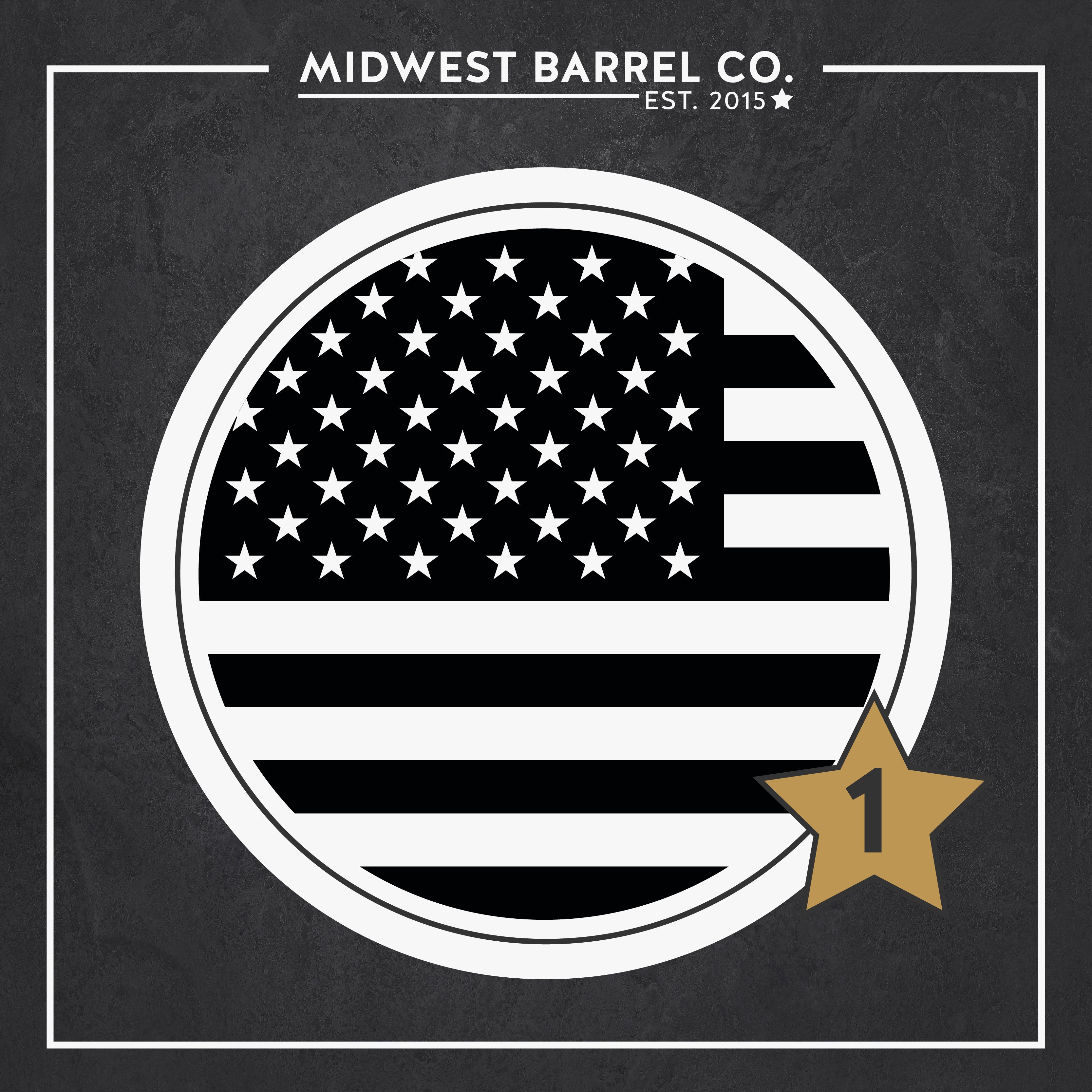 Option No. 1 American flag barrel head design