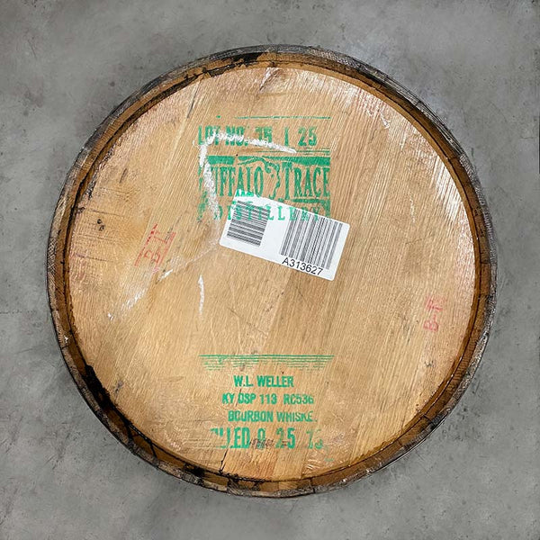 Once used Buffalo Trace Distillery top (WL WellerBourbon Barrel Head ( Reclaimed) 22