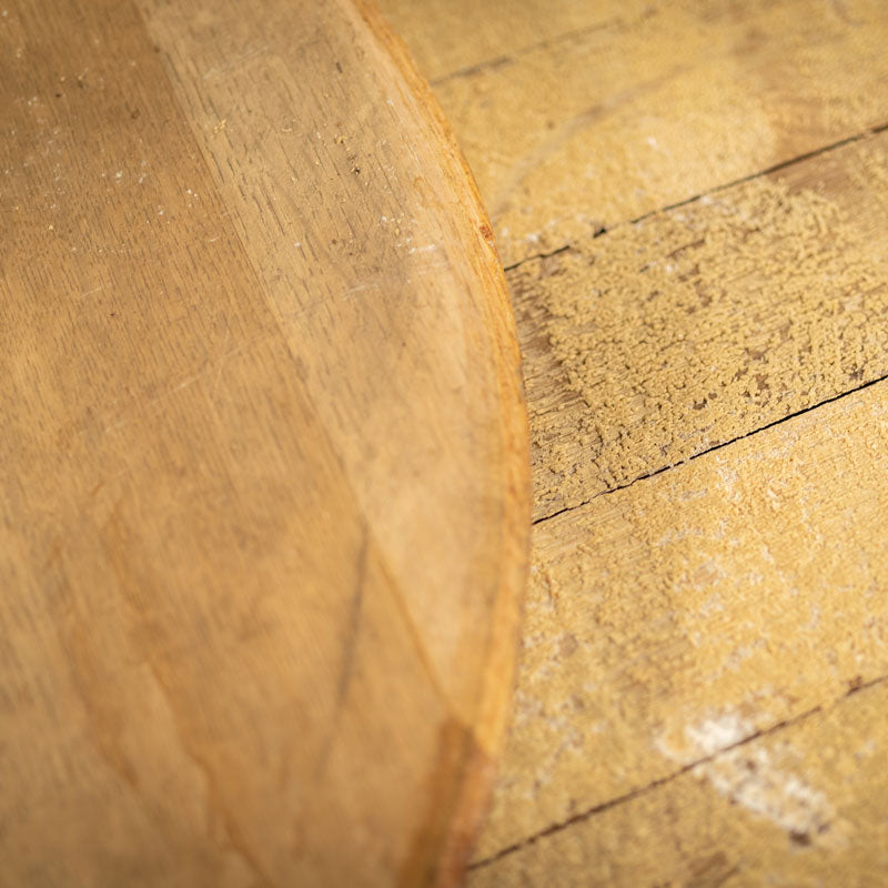 White Wine Barrel Heads, one showing interior and other showing exterior