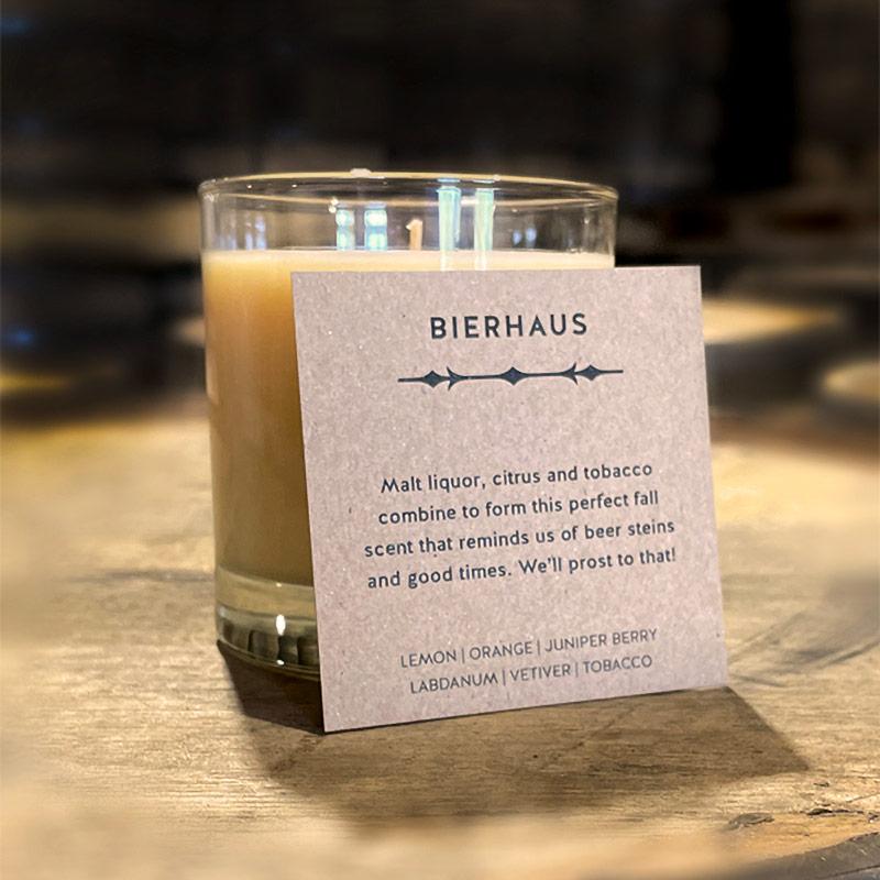 
                  
                    Candle - Bierhaus with description card
                  
                