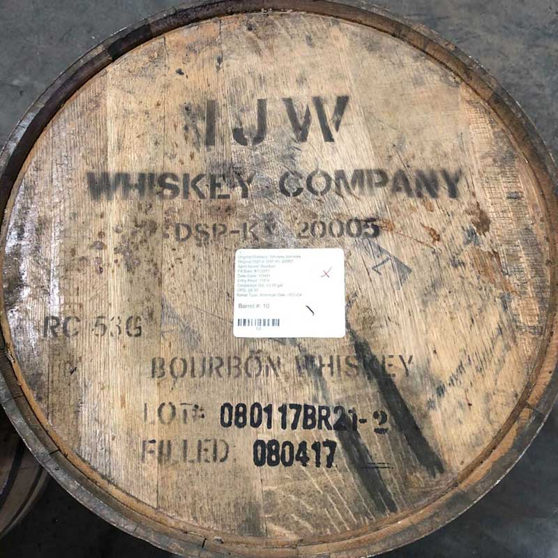 IJW Bourbon Barrel - Fresh Dumped, Once Used with IJW Whiskey Company markings
