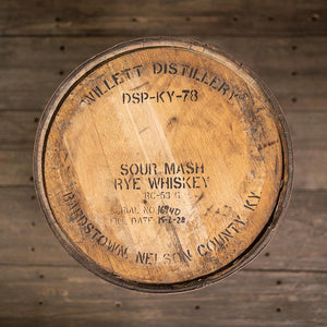 
                  
                    Willett Rye Whiskey Barrel - Fresh Dumped, Once Used with markings
                  
                